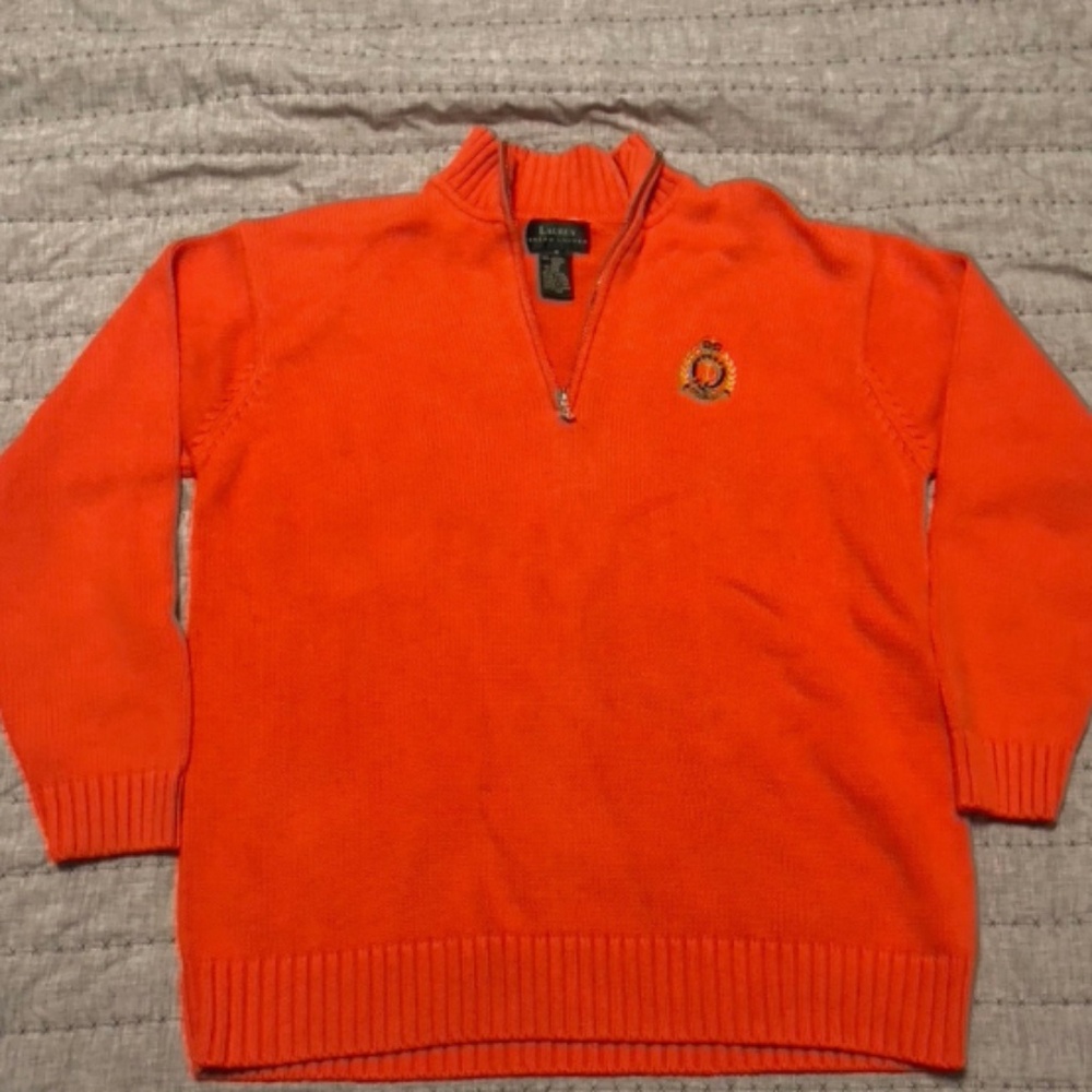 Ralph Lauren Quarter Zip Orange